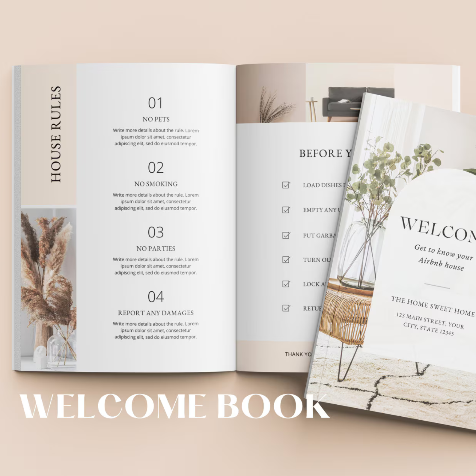 Airbnb Welcome Book Template