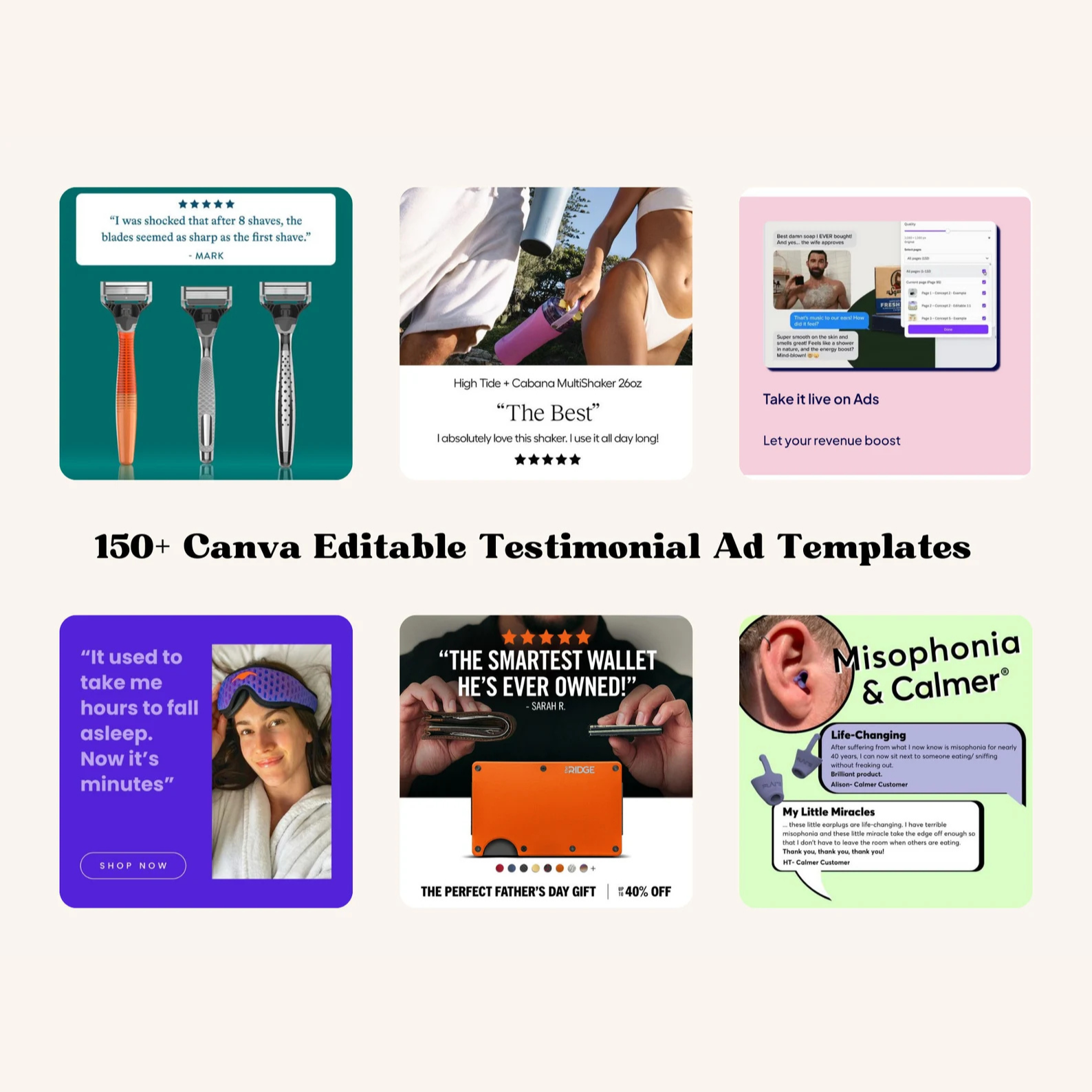 150+ Testimonial Ads [GIFT]